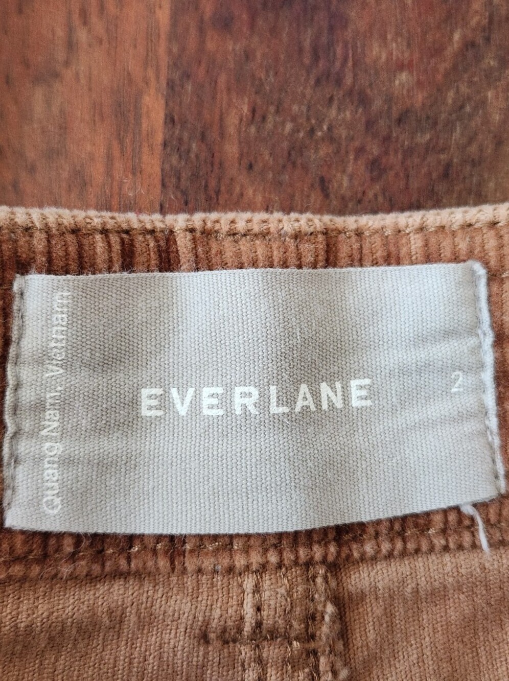 Everlane Corduroy Wide Leg Pants in Warm Tan 2 - Picture 6 of 13